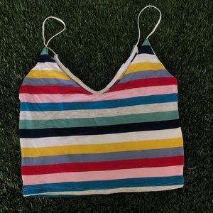 PS Basics by PacSun stripped colorful crop top